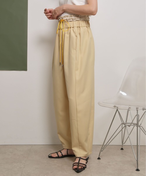 palm RICHE(ポームリシュ)の「ウエストレイヤードデザインパンツ(その他パンツ・レディース・イエロー/ネイビー/ブラック・M)」の13枚目の写真