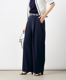 NOLLEY’S | 《セットアップ対応》ウォッシャブル麻調タックワイドパンツ(その他パンツ)
