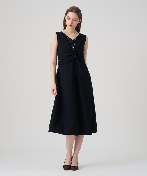 ANAYI(アナイ)の「ドレープツイスト ワンピース(ワンピース・レディース・ブルー/ブラック・36/38/34)」の10枚目の写真