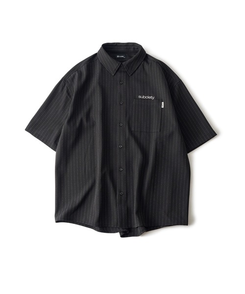 Subciety（サブサエティ）の「Stripe shirt（シャツ/ブラウス・メンズ・オリーブ/ブラック/ホワイト・SMALL/MEDIUM/LARGE/X-LARGE）」の16枚目の写真