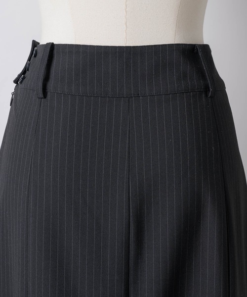 セール】midi pocket stripe skirt / ミディポケットストライプ