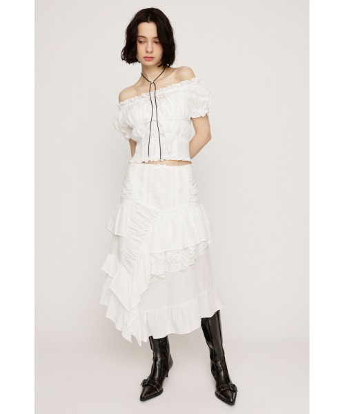 【SLY】【完売品】コットンレーストップス COTTON LACE TOPS コットン レース トップス 夏服 半袖（Tシャツ