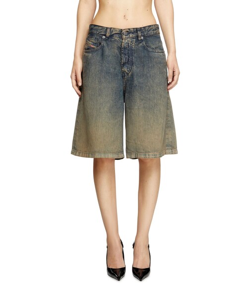 DIESEL(ディーゼル)の「ウィメンズ デニムショートパンツ DE-SIRE-SHORT-S(デニムパンツ・レディース・インディゴブルー・23inch/24inch/25inch/26inch)」の5枚目の写真