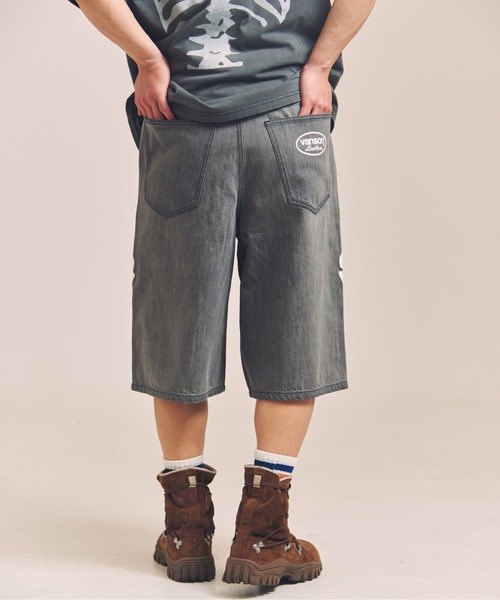 VANSON（ヴァンソン）の「VANSON-SKELTON BONES-Denim Shorts（デニム