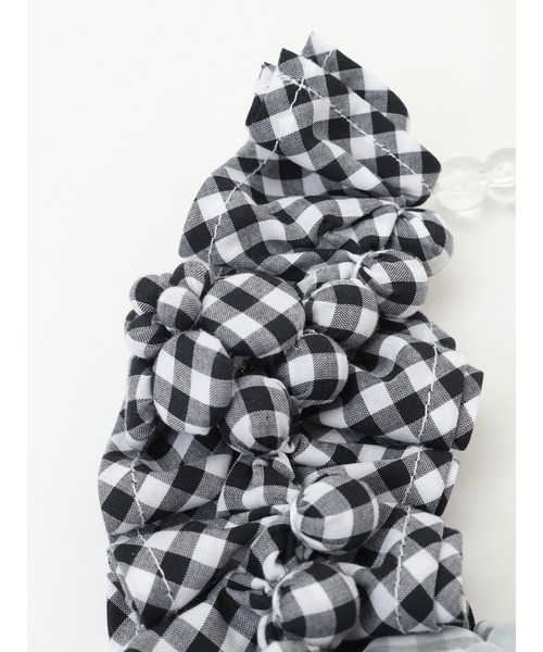 PINK HOUSE(ピンクハウス)の「gingham check shibori flower necklace(ネックレス・レディース・ピンク/ブラック/ライトブルー・フリー)」の8枚目の写真