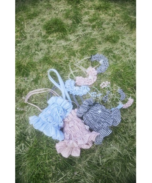 PINK HOUSE(ピンクハウス)の「gingham check shibori flower necklace(ネックレス・レディース・ピンク/ブラック/ライトブルー・フリー)」の14枚目の写真