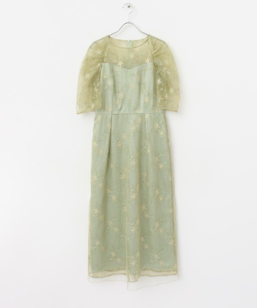 セール】kaene ボリュームスリーブレースドレス（ワンピース）｜URBAN