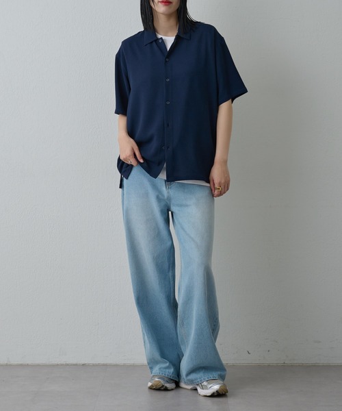 COLONY 2139（コロニートゥーワンスリーナイン）の「マイクロサッカー半袖シャツ（シャツ/ブラウス・メンズ・ネイビー/ホワイト・MEDIUM/LARGE）」の15枚目の写真