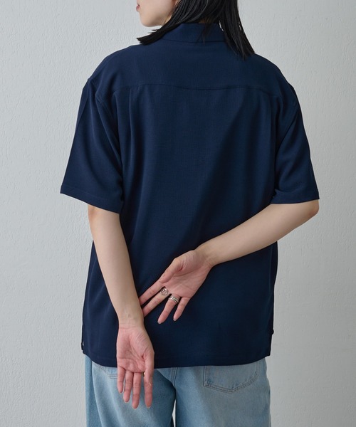 COLONY 2139（コロニートゥーワンスリーナイン）の「マイクロサッカー半袖シャツ（シャツ/ブラウス・メンズ・ネイビー/ホワイト・MEDIUM/LARGE）」の9枚目の写真