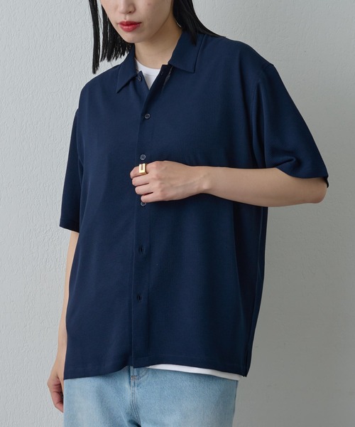 COLONY 2139（コロニートゥーワンスリーナイン）の「マイクロサッカー半袖シャツ（シャツ/ブラウス・メンズ・ネイビー/ホワイト・MEDIUM/LARGE）」の10枚目の写真