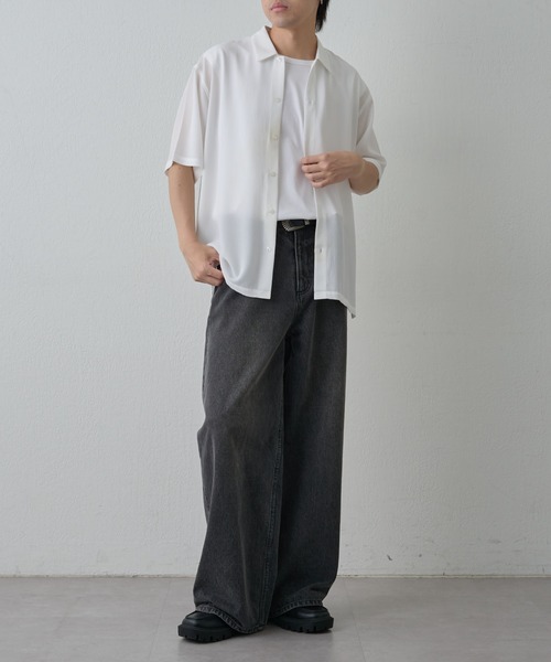 COLONY 2139（コロニートゥーワンスリーナイン）の「マイクロサッカー半袖シャツ（シャツ/ブラウス・メンズ・ネイビー/ホワイト・MEDIUM/LARGE）」の11枚目の写真