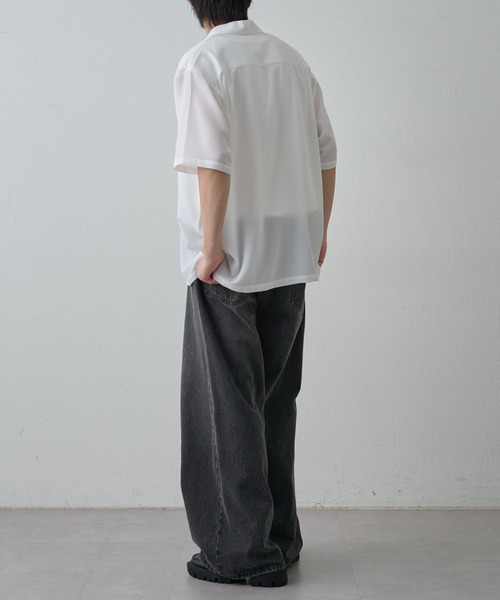 COLONY 2139（コロニートゥーワンスリーナイン）の「マイクロサッカー半袖シャツ（シャツ/ブラウス・メンズ・ネイビー/ホワイト・MEDIUM/LARGE）」の13枚目の写真