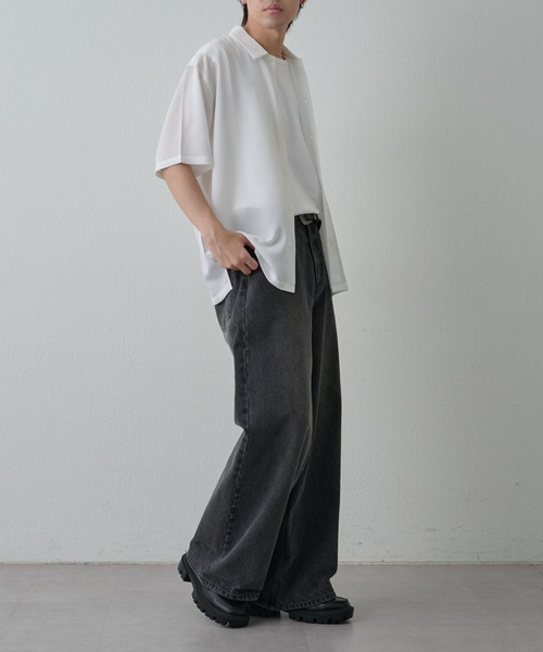 COLONY 2139（コロニートゥーワンスリーナイン）の「マイクロサッカー半袖シャツ（シャツ/ブラウス・メンズ・ネイビー/ホワイト・MEDIUM/LARGE）」の14枚目の写真