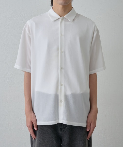 COLONY 2139（コロニートゥーワンスリーナイン）の「マイクロサッカー半袖シャツ（シャツ/ブラウス・メンズ・ネイビー/ホワイト・MEDIUM/LARGE）」の19枚目の写真