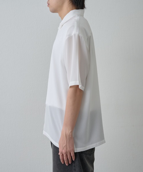 COLONY 2139（コロニートゥーワンスリーナイン）の「マイクロサッカー半袖シャツ（シャツ/ブラウス・メンズ・ネイビー/ホワイト・MEDIUM/LARGE）」の20枚目の写真