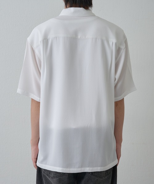 COLONY 2139（コロニートゥーワンスリーナイン）の「マイクロサッカー半袖シャツ（シャツ/ブラウス・メンズ・ネイビー/ホワイト・MEDIUM/LARGE）」の21枚目の写真