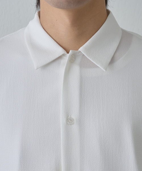 COLONY 2139（コロニートゥーワンスリーナイン）の「マイクロサッカー半袖シャツ（シャツ/ブラウス・メンズ・ネイビー/ホワイト・MEDIUM/LARGE）」の22枚目の写真