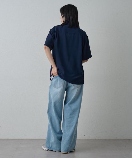 COLONY 2139（コロニートゥーワンスリーナイン）の「マイクロサッカー半袖シャツ（シャツ/ブラウス・メンズ・ネイビー/ホワイト・MEDIUM/LARGE）」の17枚目の写真