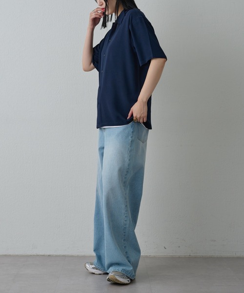 COLONY 2139（コロニートゥーワンスリーナイン）の「マイクロサッカー半袖シャツ（シャツ/ブラウス・メンズ・ネイビー/ホワイト・MEDIUM/LARGE）」の18枚目の写真