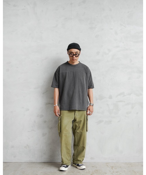 WAIPER.inc(ワイパーインク)の「Goodwear グッドウェア 2W7-15208 USAコットン S/S ガーメントダイ フットボール Tシャツ BIG(Tシャツ/カットソー・メンズ・ブルー系その他/チャコールグレー/ブルー系その他2・XL/L/M/S)」の6枚目の写真