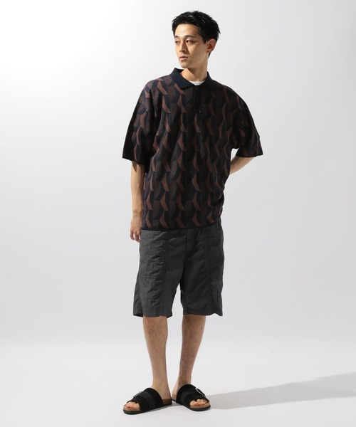 Vintage 00s~ 幾何学柄 ジャガード 半袖 ニットポロシャツ 14080453-a_grande.jpg?v=1749629763