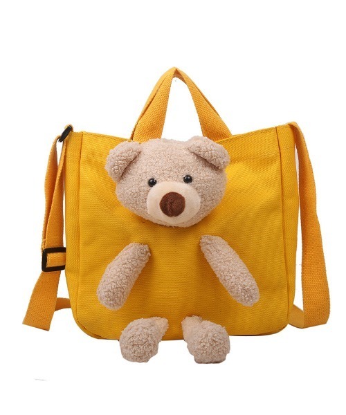 SHEPP（シープ）の「くまさんぬいぐるみ付き2WAYショルダーミニトートバッグ（トートバッグ・レディース・グリーン/ホワイト/イエロー/ピンク/ブラック・F）」の13枚目の写真