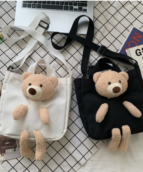 TWS ポップアップ　トートバッグ　ぬいぐるみ ホルダー　ポーチ　ベア　くま TWS ポップアップ トートバッグ ぬいぐるみ ホルダー ポーチ ベア くま