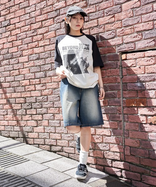 WEGO(ウィゴー)の「WEGO/ヴィンテージライクラグラングラフィックT(Tシャツ/カットソー・メンズ・ブラウン系その他/ブラック系その他・MEDIUM/LARGE)」の5枚目の写真