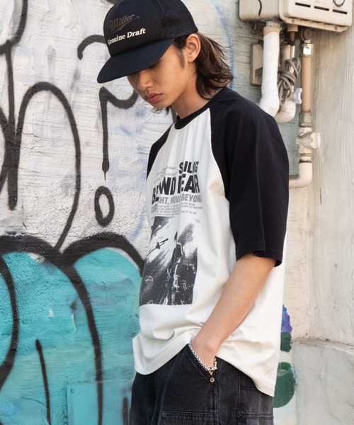 WEGO(ウィゴー)の「WEGO/ヴィンテージライクラグラングラフィックT(Tシャツ/カットソー・メンズ・ブラウン系その他/ブラック系その他・MEDIUM/LARGE)」の10枚目の写真