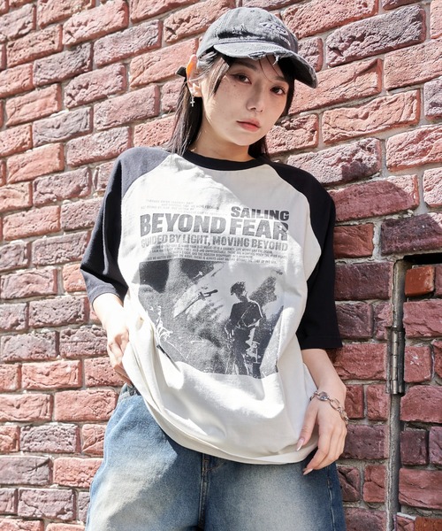 WEGO(ウィゴー)の「WEGO/ヴィンテージライクラグラングラフィックT(Tシャツ/カットソー・メンズ・ブラウン系その他/ブラック系その他・MEDIUM/LARGE)」の15枚目の写真