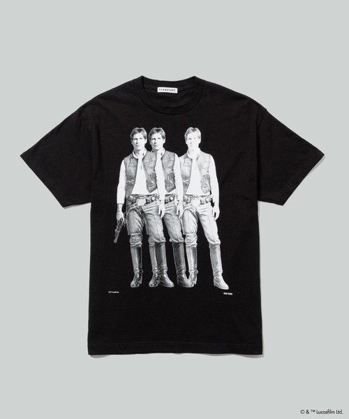 STUDIOUS(ステュディオス)の「【F-LAGSTUF-F】Han SoloTEE(Tシャツ/カットソー・メンズ・ブラック/ホワイト・M/L)」の1枚目の写真