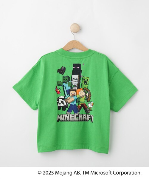 SHOO・LA・RUE（シューラルー）の「【マインクラフト】プリントBIG Tシャツ（Tシャツ/カットソー・キッズ・オフホワイト/グリーン/チャコールグレー・13/14/15 /12/11/10）」の5枚目の写真
