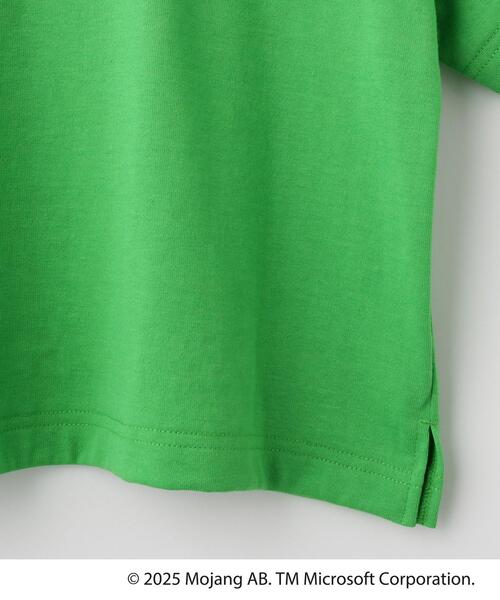 SHOO・LA・RUE（シューラルー）の「【マインクラフト】プリントBIG Tシャツ（Tシャツ/カットソー・キッズ・オフホワイト/グリーン/チャコールグレー・13/14/15 /12/11/10）」の8枚目の写真