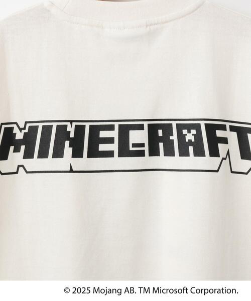 SHOO・LA・RUE（シューラルー）の「【マインクラフト】プリントBIG Tシャツ（Tシャツ/カットソー・キッズ・オフホワイト/グリーン/チャコールグレー・13/14/15 /12/11/10）」の12枚目の写真