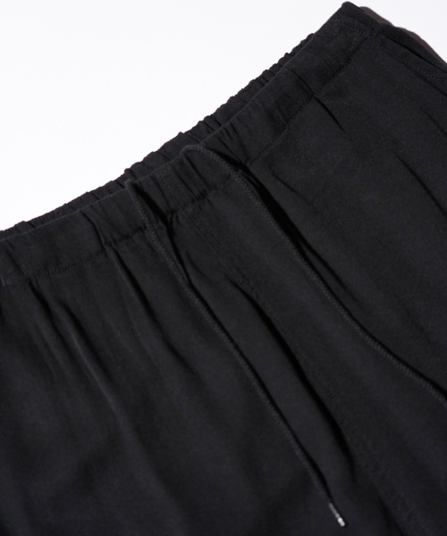 SUNNY SPORTS(サニースポーツ)の「SUNNY SPORTS / サニースポーツ SOLID 2PARTS WIDE PANTS 無地 レーヨン イージーパンツ(その他パンツ・メンズ・ブラック・X-SMALL/MEDIUM/LARGE)」の4枚目の写真