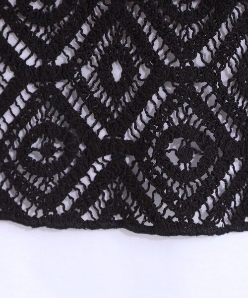 DRESKIP（ドレスキップ）の「【S-LL/2点セット】大人カジュアルに レースビスチェ+プリントTシャツ（その他トップス・レディース・オレンジ/グリーン系/ブラック/ライトベージュ・01/02/03/04）」の8枚目の写真