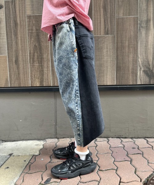 bodysong.(ボディソング)の「BODYSONG./ボディソング/別注 DENIM ショーツ(デニムパンツ・メンズ・ブラック/ブルー・L)」の1枚目の写真