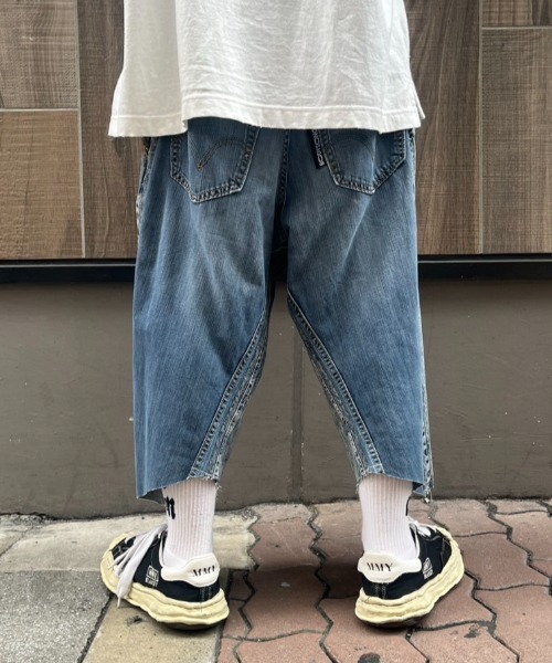 bodysong.(ボディソング)の「BODYSONG./ボディソング/別注 DENIM ショーツ(デニムパンツ・メンズ・ブラック/ブルー・L)」の8枚目の写真