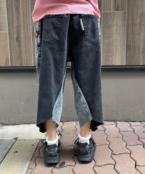 bodysong.(ボディソング)の「BODYSONG./ボディソング/別注 DENIM ショーツ(デニムパンツ・メンズ・ブラック/ブルー・L)」の11枚目の写真