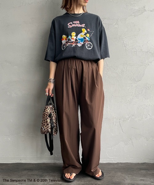 JEANS FACTORY Clothes（ジーンズファクトリークローズ）の「[JEANS FACTORY CLOTHES/ジーンズファクトリークローズ] SIMPSONS / ダメージ キャラクターTシャツ（Tシャツ/カットソー・レディース・ブラック・S/M/L）」の17枚目の写真