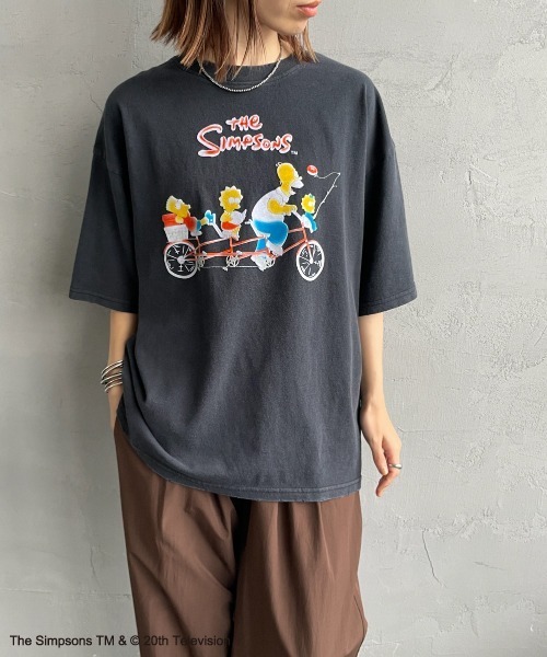 JEANS FACTORY Clothes（ジーンズファクトリークローズ）の「[JEANS FACTORY CLOTHES/ジーンズファクトリークローズ] SIMPSONS / ダメージ キャラクターTシャツ（Tシャツ/カットソー・レディース・ブラック・S/M/L）」の19枚目の写真