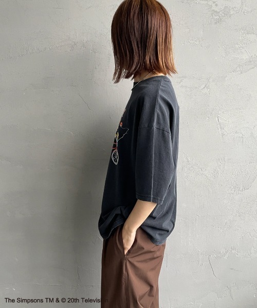 JEANS FACTORY Clothes（ジーンズファクトリークローズ）の「[JEANS FACTORY CLOTHES/ジーンズファクトリークローズ] SIMPSONS / ダメージ キャラクターTシャツ（Tシャツ/カットソー・レディース・ブラック・S/M/L）」の20枚目の写真