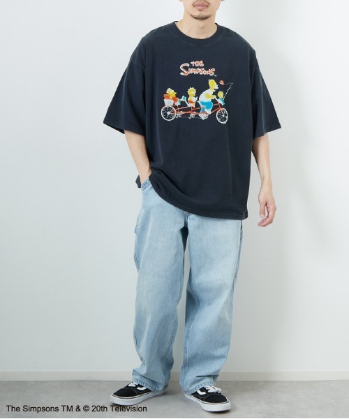 JEANS FACTORY Clothes（ジーンズファクトリークローズ）の「[JEANS FACTORY CLOTHES/ジーンズファクトリークローズ] SIMPSONS / ダメージ キャラクターTシャツ（Tシャツ/カットソー・レディース・ブラック・S/M/L）」の14枚目の写真