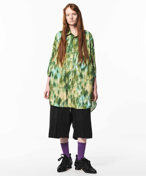 MAISON SPECIAL(メゾンスペシャル)の「《UNISEX》120/2/2 Suvin Cotton Gabardine Prime-Wide Shorts//スビンコットンギャバジンプライムワイドショーツ【MAISON SPECIAL/メゾンスペシャル】(その他パンツ・メンズ・ダークブルー/ブルー/チャコールグレー/ブラック・2/1/0)」の6枚目の写真