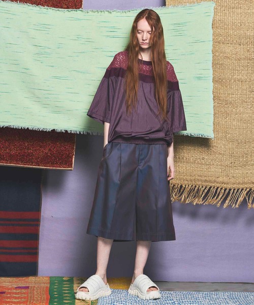 MAISON SPECIAL(メゾンスペシャル)の「《UNISEX》120/2/2 Suvin Cotton Gabardine Prime-Wide Shorts//スビンコットンギャバジンプライムワイドショーツ【MAISON SPECIAL/メゾンスペシャル】(その他パンツ・メンズ・ダークブルー/ブルー/チャコールグレー/ブラック・2/1/0)」の8枚目の写真