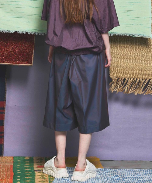 MAISON SPECIAL(メゾンスペシャル)の「《UNISEX》120/2/2 Suvin Cotton Gabardine Prime-Wide Shorts//スビンコットンギャバジンプライムワイドショーツ【MAISON SPECIAL/メゾンスペシャル】(その他パンツ・メンズ・ダークブルー/ブルー/チャコールグレー/ブラック・2/1/0)」の16枚目の写真