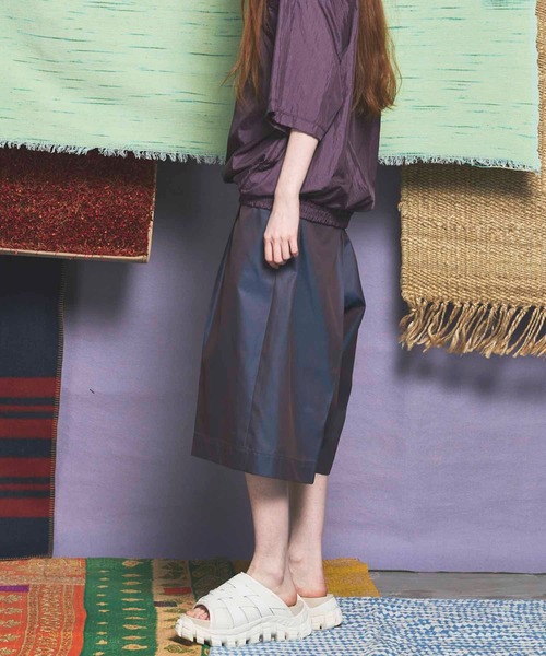 MAISON SPECIAL(メゾンスペシャル)の「《UNISEX》120/2/2 Suvin Cotton Gabardine Prime-Wide Shorts//スビンコットンギャバジンプライムワイドショーツ【MAISON SPECIAL/メゾンスペシャル】(その他パンツ・メンズ・ダークブルー/ブルー/チャコールグレー/ブラック・2/1/0)」の15枚目の写真