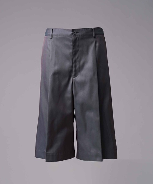 MAISON SPECIAL(メゾンスペシャル)の「《UNISEX》120/2/2 Suvin Cotton Gabardine Prime-Wide Shorts//スビンコットンギャバジンプライムワイドショーツ【MAISON SPECIAL/メゾンスペシャル】(その他パンツ・メンズ・ダークブルー/ブルー/チャコールグレー/ブラック・2/1/0)」の18枚目の写真