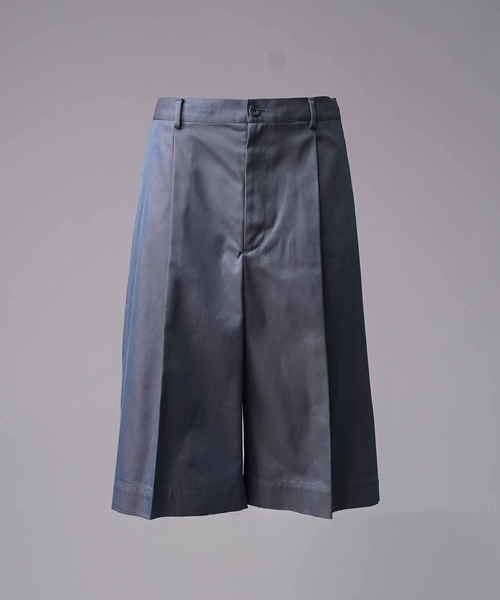 MAISON SPECIAL(メゾンスペシャル)の「《UNISEX》120/2/2 Suvin Cotton Gabardine Prime-Wide Shorts//スビンコットンギャバジンプライムワイドショーツ【MAISON SPECIAL/メゾンスペシャル】(その他パンツ・メンズ・ダークブルー/ブルー/チャコールグレー/ブラック・2/1/0)」の19枚目の写真