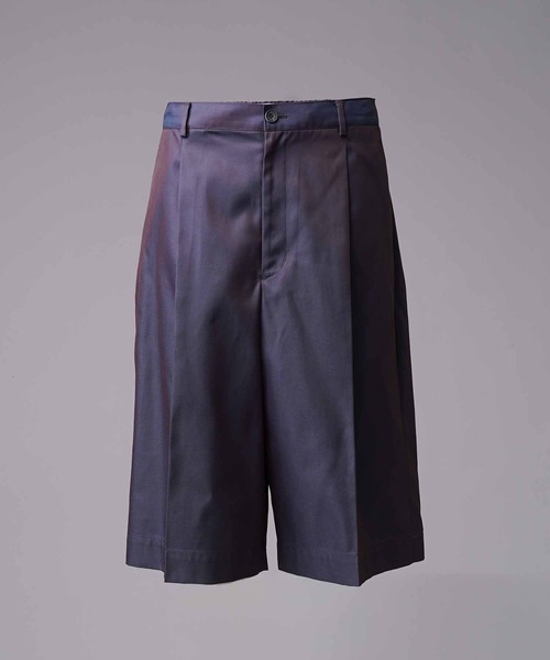 MAISON SPECIAL(メゾンスペシャル)の「《UNISEX》120/2/2 Suvin Cotton Gabardine Prime-Wide Shorts//スビンコットンギャバジンプライムワイドショーツ【MAISON SPECIAL/メゾンスペシャル】(その他パンツ・メンズ・ダークブルー/ブルー/チャコールグレー/ブラック・2/1/0)」の20枚目の写真